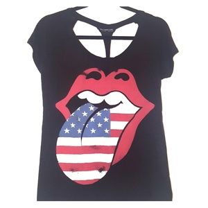 Backless Rollin Stones Tshirt
